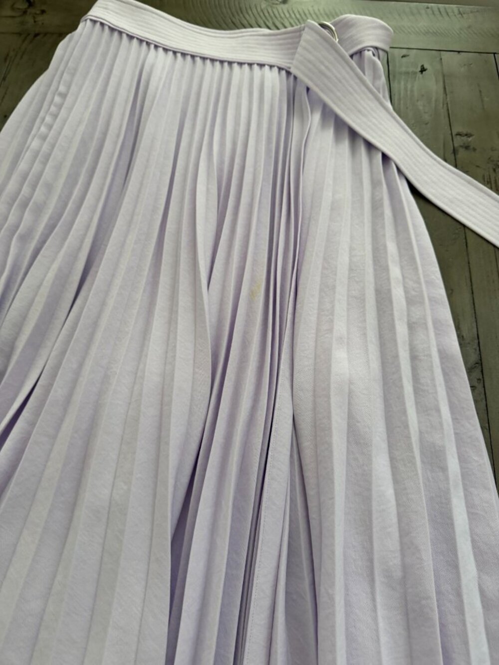A.L.C. Arielle Pleated Midi Skirt in Chuckoo Lilac Purple Size 4 - Picture 3 of 4